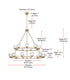Elegant Lighting Cadence Pendant Light D36 Inch +48 Inch G9 Lt21 40 Watt Satin Gold in Satin Gold and Clear Finish Model: 5100L248SG