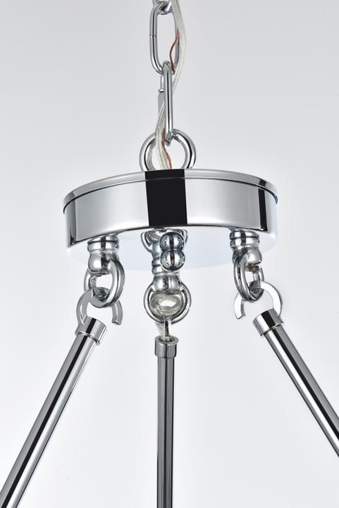 Elegant Lighting Cadence Pendant Light D36 Inch G9 Lt9 40 Watt Chrome in Chrome and Clear Finish Model: 5100D36C