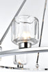 Elegant Lighting Cadence Pendant Light D36 Inch G9 Lt9 40 Watt Chrome in Chrome and Clear Finish Model: 5100D36C