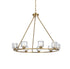 Elegant Lighting Cadence Pendant Light D36 Inch G9 Lt9 40 Watt Satin Gold in Satin Gold and Clear Finish Model: 5100D36SG