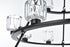 Elegant Lighting Cadence Pendant Light D48 Inch +36 Inch +26 Inch G9 Lt27 40 Watt Black in Black and Clear Finish Model: 5100L348BK