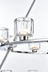 Elegant Lighting Cadence Pendant Light D48 Inch +36 Inch +26 Inch G9 Lt27 40 Watt Chrome in Chrome and Clear Finish Model: 5100L348C