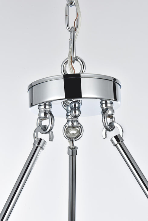 Elegant Lighting Cadence Pendant Light D48 Inch G9 Lt12 40 Watt Chrome in Chrome and Clear Finish Model: 5100D48C