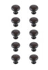 Elegant Lighting Cadon 1.2 Inch Diameter in Brushed Gold Mushroom Knob Multipack (Set of 10) Model: KB2002-GD-10PK
