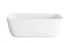 Elegant Lighting Calum 67 inch Soaking Bathtub in Glossy White with Brushed Gold Trim Model: BT10567GW-BGD