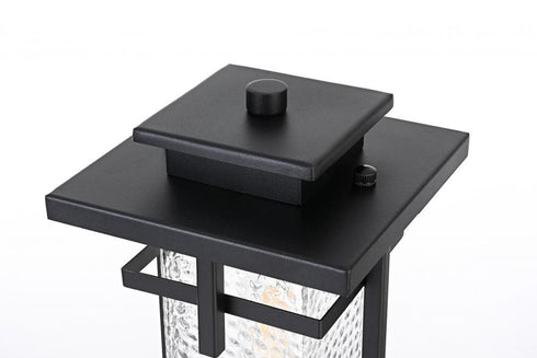 Elegant Lighting Cambria 7 inch Outdoor Pendant in Black Model: OD320P17BK