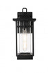 Elegant Lighting Cambria 7 inch Outdoor Pendant in Black Model: OD320W14BK