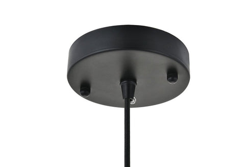 Elegant Lighting Candor 1 light black Pendant Model: LD4008D11BK