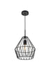 Elegant Lighting Candor 1 light black Pendant Model: LD4008D11BK