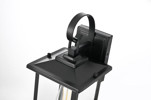 Elegant Lighting Carisle 1 Light Wall sconce W7 Inch E8 Inch H15 Inch L1 in Black (1Box) Model: OD325W15BK