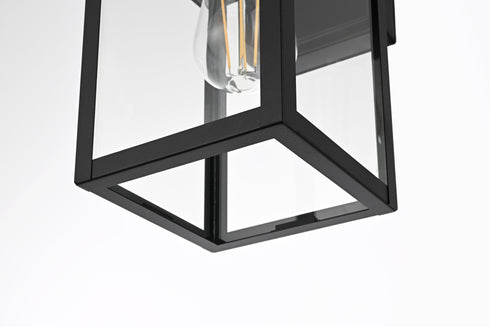 Elegant Lighting Carisle 1 Light Wall sconce W7 Inch E8 Inch H15 Inch L1 in Black (1Box) Model: OD325W15BK
