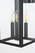 Elegant Lighting Carisle 7 inch Outdoor Pendant in Black Model: OD325W20BK
