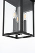 Elegant Lighting Carisle 7 inch Outdoor Pendant in Black Model: OD325W20BK