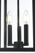 Elegant Lighting Carlisle 7 inch Outdoor Pendant in Black Model: OD325H17BK