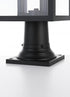 Elegant Lighting Carlisle 7 inch Outdoor Pendant in Black Model: OD325P22BK