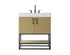 Elegant Lighting Caroline 30 inch Single Bathroom Vanity in Chestnut Brown Model: VF29230MCB