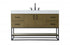 Elegant Lighting Caroline 54 inch Single Bathroom Vanity in Chestnut Brown Model: VF29254MCB