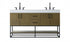 Elegant Lighting Caroline 60 inch Double Bathroom Vanity in Chestnut Brown Model: VF29260DMCB