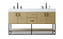 Elegant Lighting Caroline 60 inch Double Bathroom Vanity in Chestnut Brown Model: VF29260DMCB