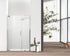 Elegant Lighting Carson Semi frameless Hinged Shower Door 48x72 in Brushed Gold Model: SD404-4872BGD
