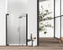 Elegant Lighting Carson Semi frameless Hinged Shower Door 48x72 in Brushed Gold Model: SD404-4872BGD