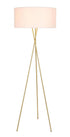 Elegant Lighting Cason 1 light in Black and White shade Floor lamp Model: LD6189BK