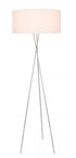 Elegant Lighting Cason 1 light in Black and White shade Floor lamp Model: LD6189BK