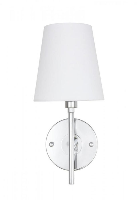 Elegant Lighting Cason 1 light in Black and White shade wall sconce Model: LD6183BK