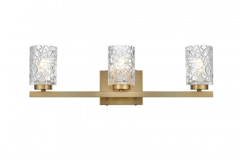 Elegant Lighting Cassie 24 inch Wall Sconce in Chrome in Chrome and Clear Finish Model: LD7027W24C