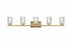Elegant Lighting Cassie 41 inch Wall Sconce in Chrome in Chrome and Clear Finish Model: LD7029W41C