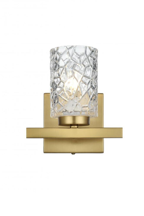 Elegant Lighting Cassie 7 inch Wall Sconce in Chrome in Chrome and Clear Finish Model: LD7025W7C