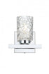 Elegant Lighting Cassie 7 inch Wall Sconce in Chrome in Chrome and Clear Finish Model: LD7025W7C