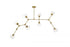Elegant Lighting Cavoli 74 Inch Chandelier in Black Model: 1712G74BK