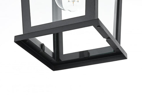 Elegant Lighting Cayman 7 inch Outdoor Pendant in Black Model: OD332H12BK