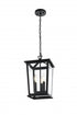 Elegant Lighting Cayman 7 inch Outdoor Pendant in Black Model: OD332H16BK