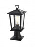 Elegant Lighting Cayman 7 inch Outdoor Pendant in Black Model: OD332P17BK