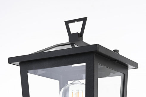 Elegant Lighting Cayman 7 inch Outdoor Pendant in Black Model: OD332P17BK