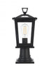 Elegant Lighting Cayman 7 inch Outdoor Pendant in Black Model: OD332P17BK