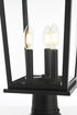 Elegant Lighting Cayman 7 inch Outdoor Pendant in Black Model: OD332P21BK