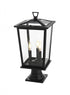 Elegant Lighting Cayman 7 inch Outdoor Pendant in Black Model: OD332P21BK