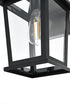 Elegant Lighting Cayman 7 inch Outdoor Pendant in Black Model: OD332W12BK