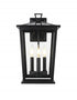 Elegant Lighting Cayman 7 inch Outdoor Pendant in Black Model: OD332W16BK