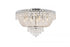Elegant Lighting Century 9 light in Chrome Flush Mount Clear Royal Cut Crystal Model: V1900F20C/RC