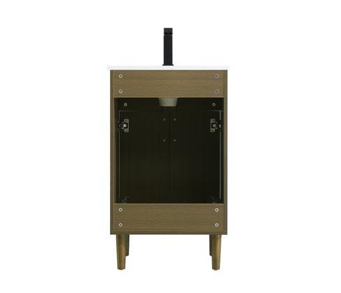 Elegant Lighting Chandler Vanity Cabinet 2Dr W20 Inch xD19 Inch xH34 Inch in Chestnut Brown Model: VF25020MCB