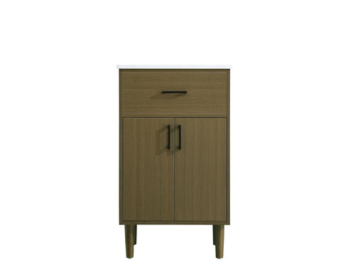 Elegant Lighting Chandler Vanity Cabinet 2Dr W20 Inch xD19 Inch xH34 Inch in Chestnut Brown Model: VF25020MCB