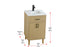 Elegant Lighting Chandler Vanity Cabinet 2Dr W20 Inch xD19 Inch xH34 Inch in Honey Brown Model: VF25020MHB