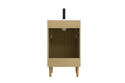 Elegant Lighting Chandler Vanity Cabinet 2Dr W20 Inch xD19 Inch xH34 Inch in Honey Brown Model: VF25020MHB