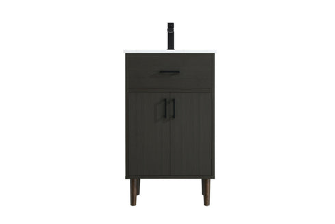 Elegant Lighting Chandler Vanity Cabinet 2Dr W20 Inch xD19 Inch xH34 Inch in Mocha Brown Model: VF25020MMB