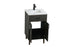 Elegant Lighting Chandler Vanity Cabinet 2Dr W20 Inch xD19 Inch xH34 Inch in Mocha Brown Model: VF25020MMB