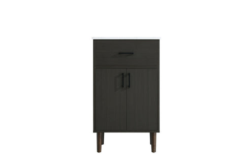 Elegant Lighting Chandler Vanity Cabinet 2Dr W20 Inch xD19 Inch xH34 Inch in Mocha Brown Model: VF25020MMB